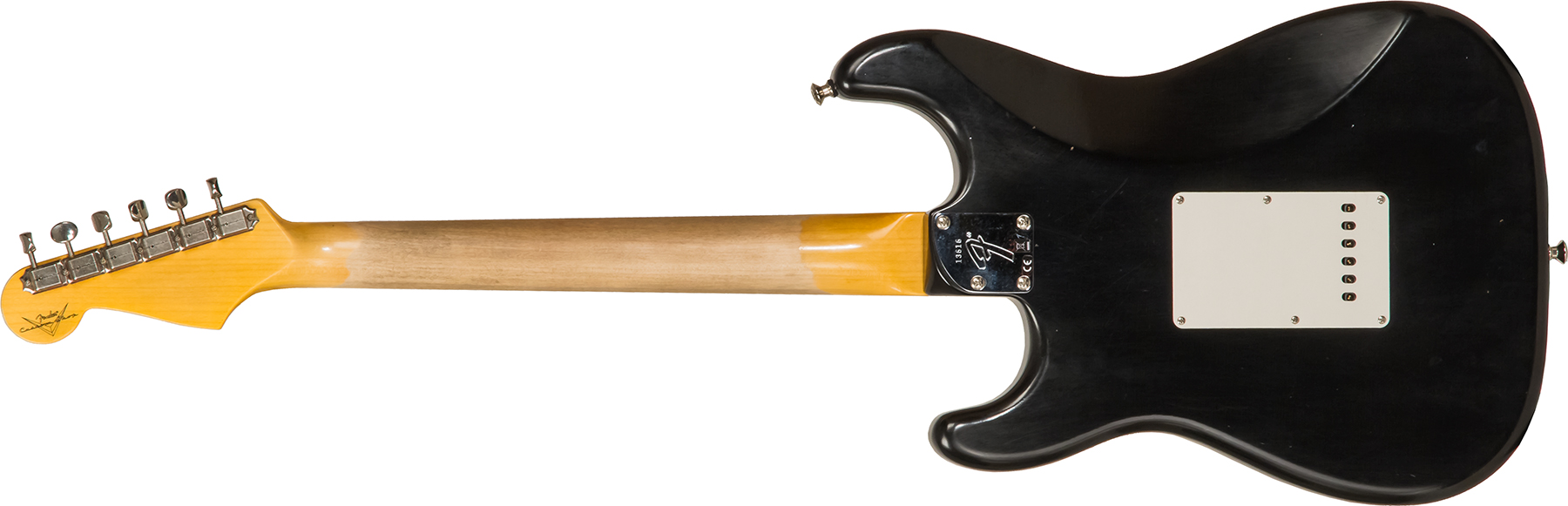Fender Custom Shop Strat Postmodern 3s Trem Rw #xn13616 - Journeyman Relic Aged Black - Guitare Électrique Forme Str - Variation 1