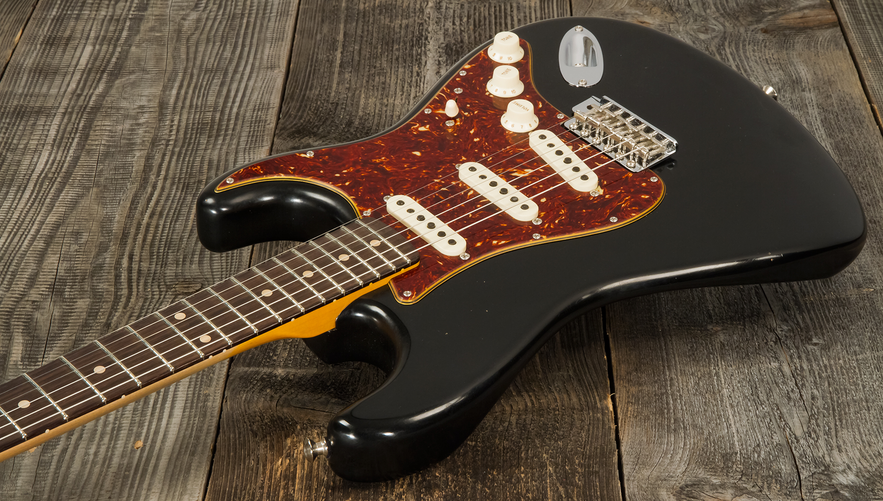Fender Custom Shop Strat Postmodern 3s Trem Rw #xn13616 - Journeyman Relic Aged Black - Guitare Électrique Forme Str - Variation 2