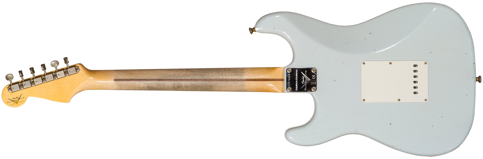 Fender Custom Shop Strat Tomatillo Special 3s Trem Mn #cz571194 - Journeyman Relic Aged Sonic Blue - Guitare Électrique Forme Str - Variation 1