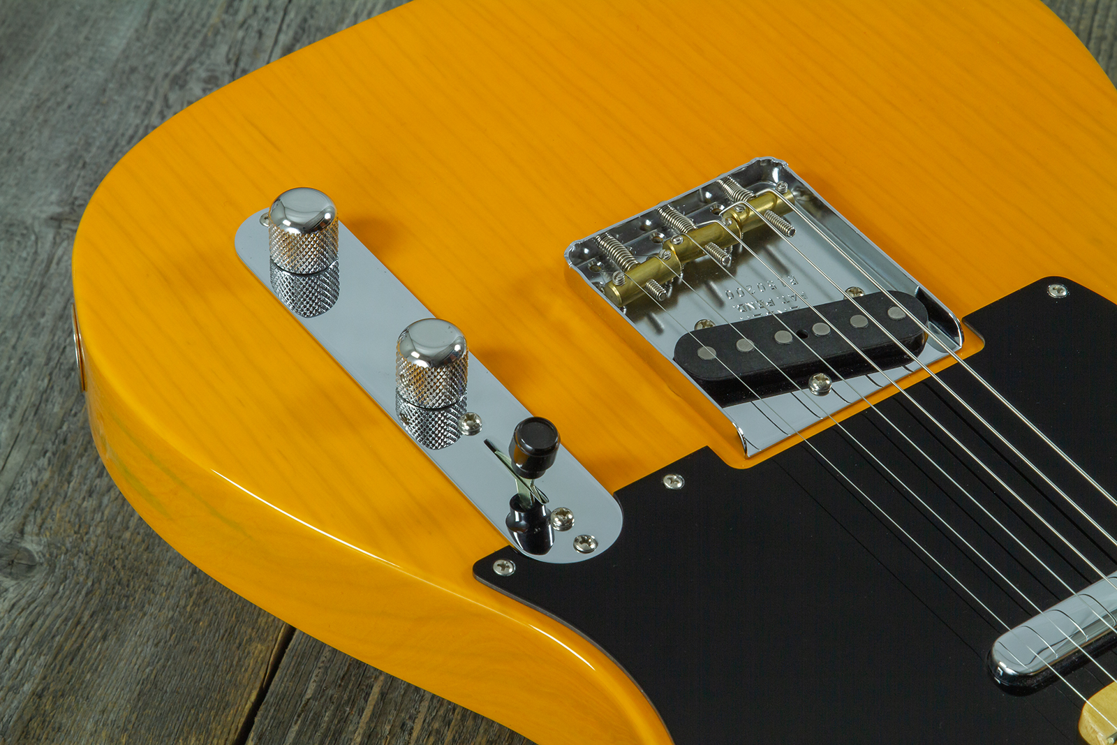 Fender Custom Shop Tele 1952 2s Ht Mn #r150200 - Nos Butterscotch Blonde - Guitare Électrique Forme Tel - Variation 4