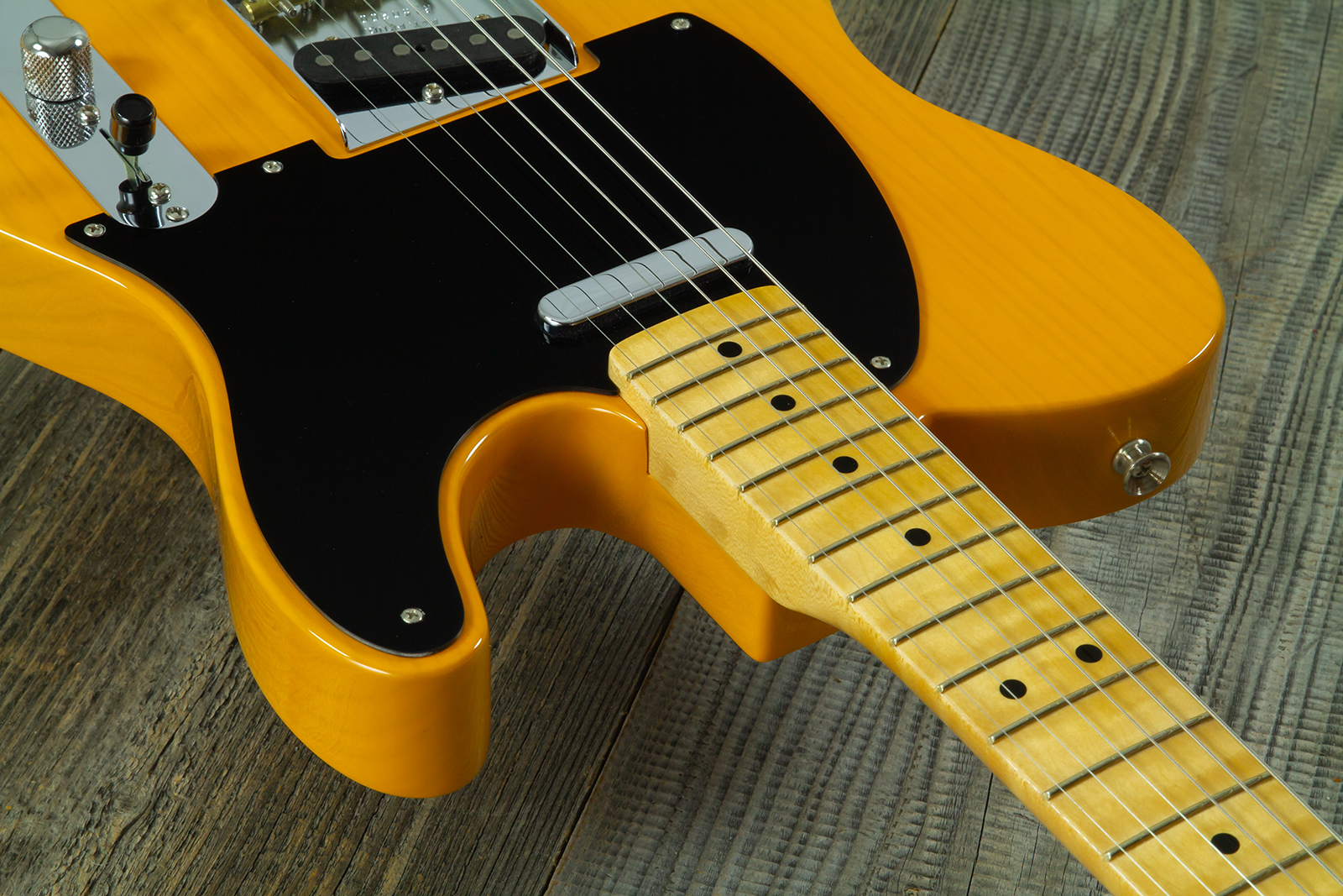 Fender Custom Shop Tele 1952 2s Ht Mn #r150200 - Nos Butterscotch Blonde - Guitare Électrique Forme Tel - Variation 5