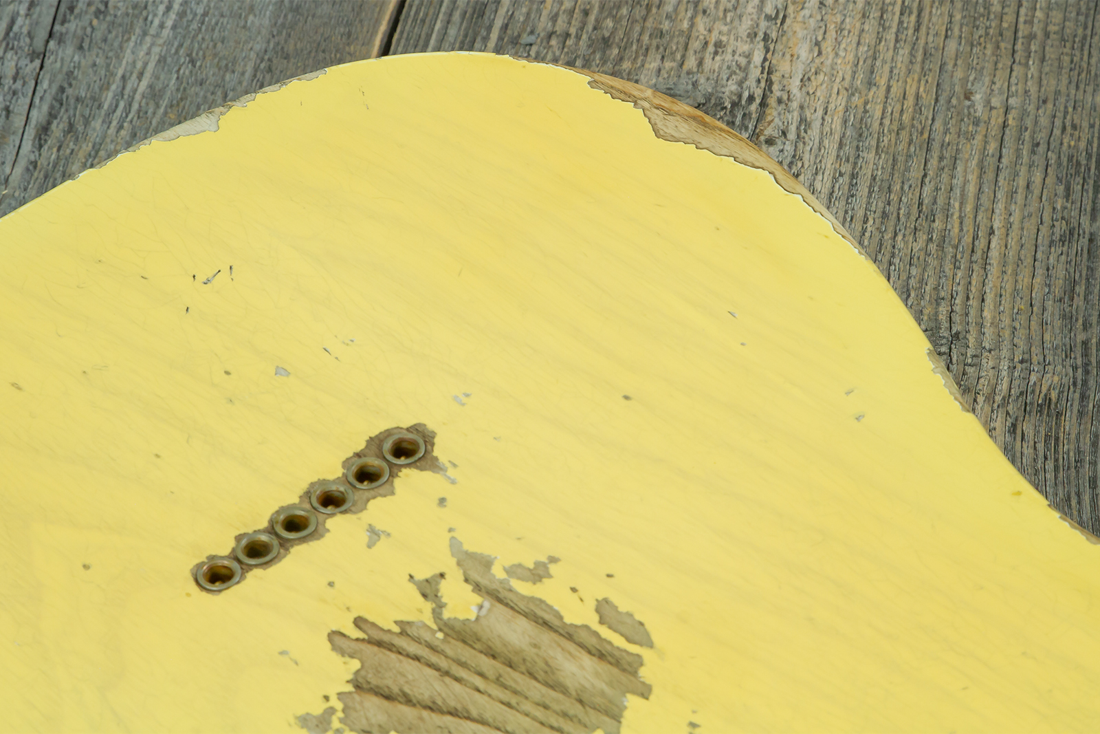 Fender Custom Shop Tele 1953 2s Ht Mn #r126760 - Heavy Relic Nocaster Blonde - Guitare Électrique Forme Tel - Variation 9