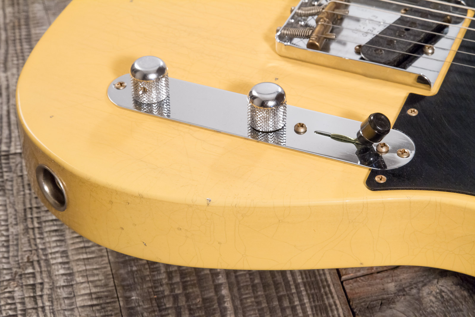 Fender Custom Shop Tele 1953 2s Ht Mn #r126793 - Journeyman Relic Aged Nocaster Blonde - Guitare Électrique Forme Tel - Variation 3