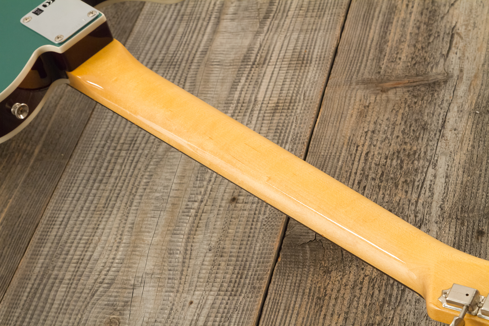 Fender Custom Shop Tele 1959 Custom 2s Ht Rw #r146446 - Time Capsule Sherwood Metallic - Guitare Électrique Forme Tel - Variation 9