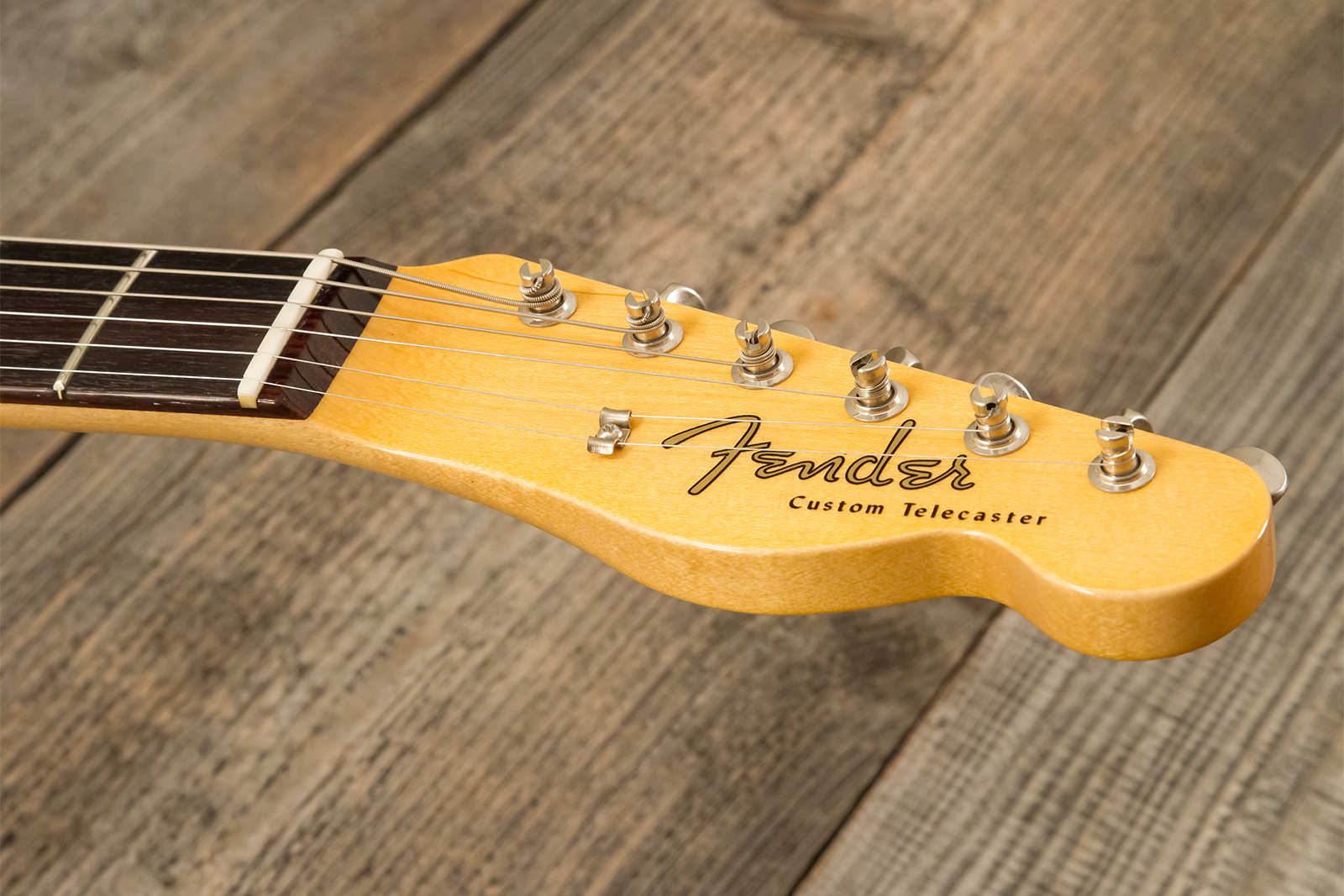 Fender Custom Shop Tele 1959 Custom 2s Ht Rw #r146446 - Time Capsule Sherwood Metallic - Guitare Électrique Forme Tel - Variation 6