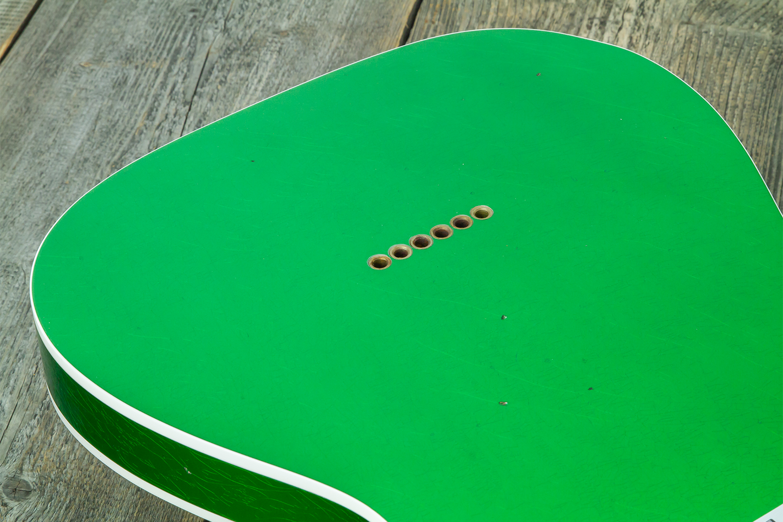 Fender Custom Shop Tele 1959 Vintage Custom 2s Ht Rw #r147917 - Journeyman Relic Candy Green - Guitare Électrique Forme Tel - Variation 10