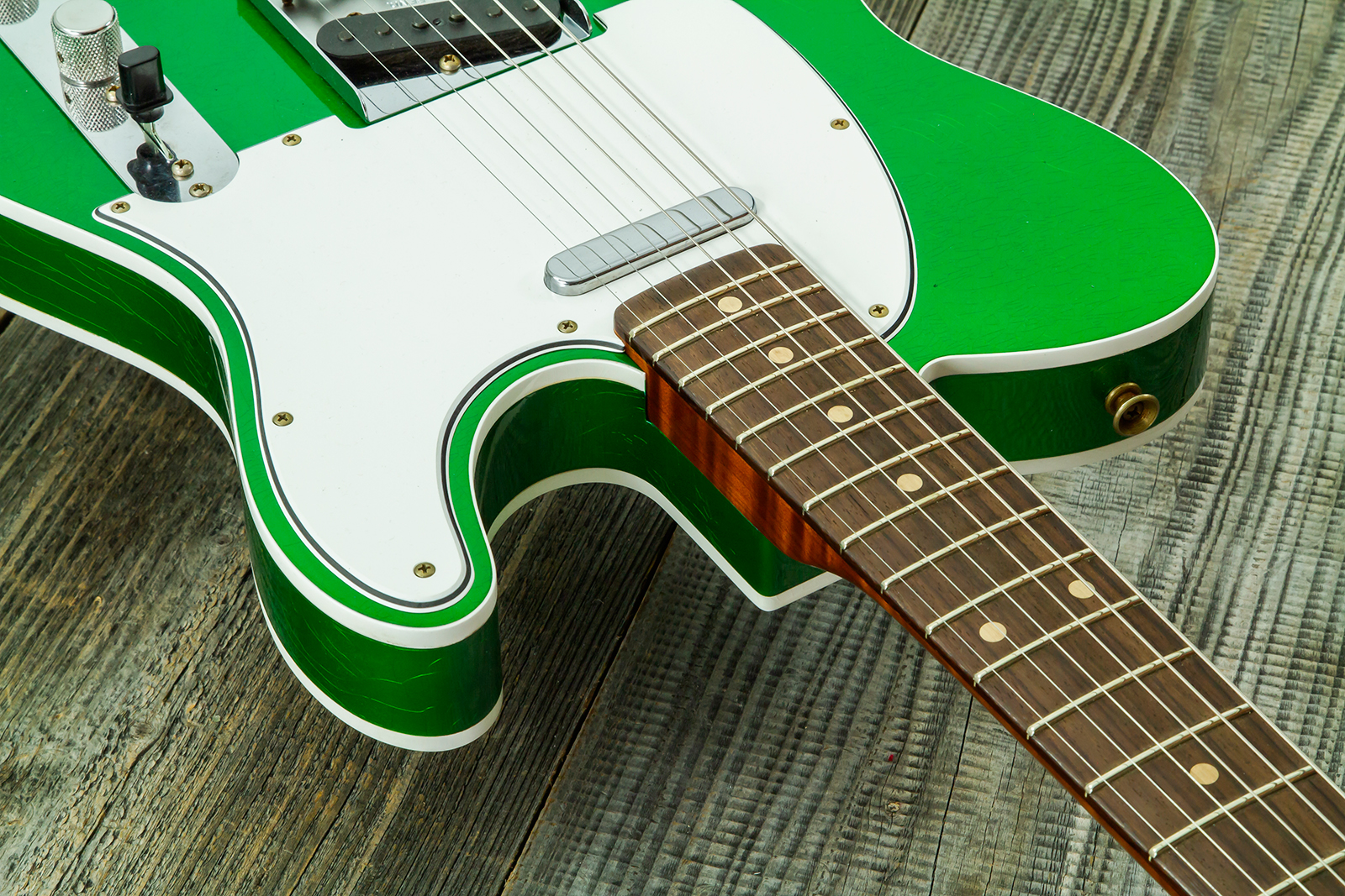 Fender Custom Shop Tele 1959 Vintage Custom 2s Ht Rw #r147917 - Journeyman Relic Candy Green - Guitare Électrique Forme Tel - Variation 4