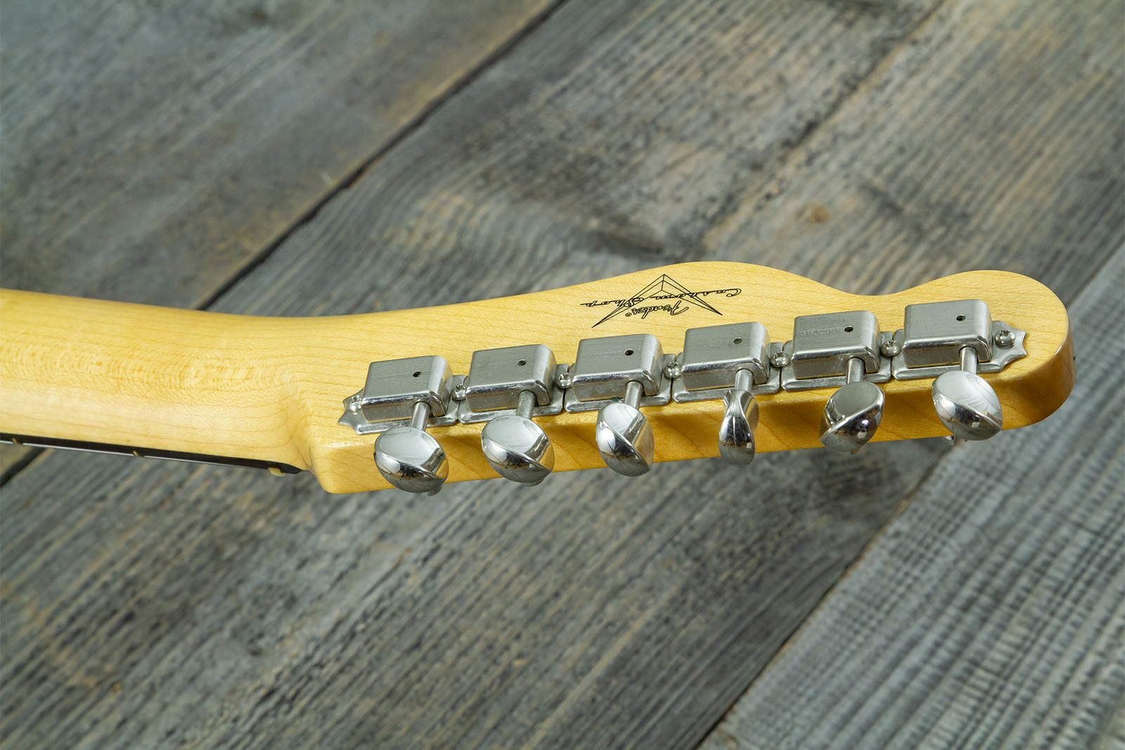 Fender Custom Shop Tele 1959 Vintage Custom 2s Ht Rw #r148052 - Time Capsule Lake Placid Blue - Guitare Électrique Forme Tel - Variation 11