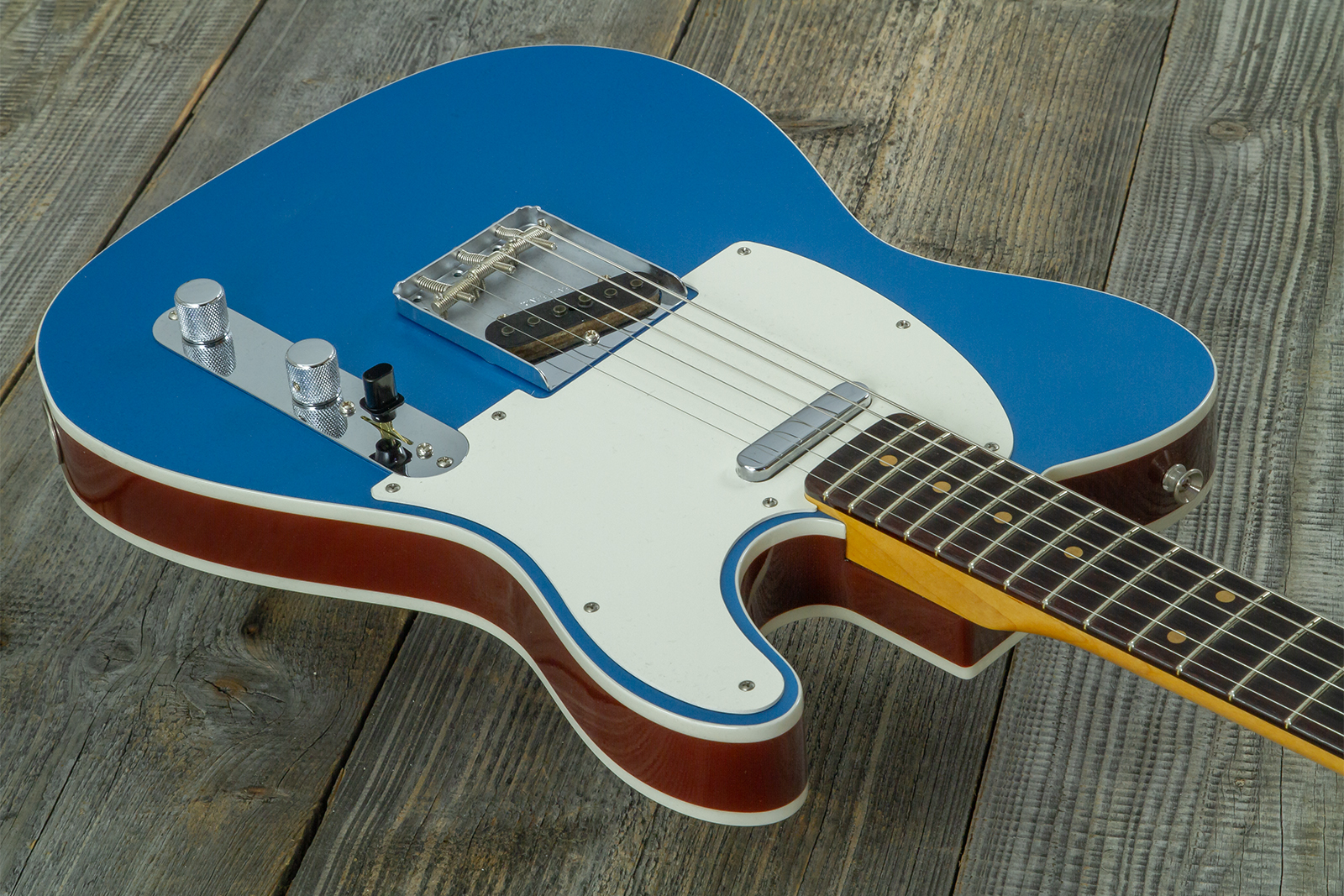 Fender Custom Shop Tele 1959 Vintage Custom 2s Ht Rw #r148052 - Time Capsule Lake Placid Blue - Guitare Électrique Forme Tel - Variation 3