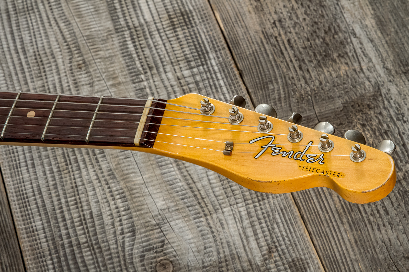 Fender Custom Shop Tele 1960 2s Ht Rw #cz569492 - Relic Natural Blonde - Guitare Électrique Forme Tel - Variation 8