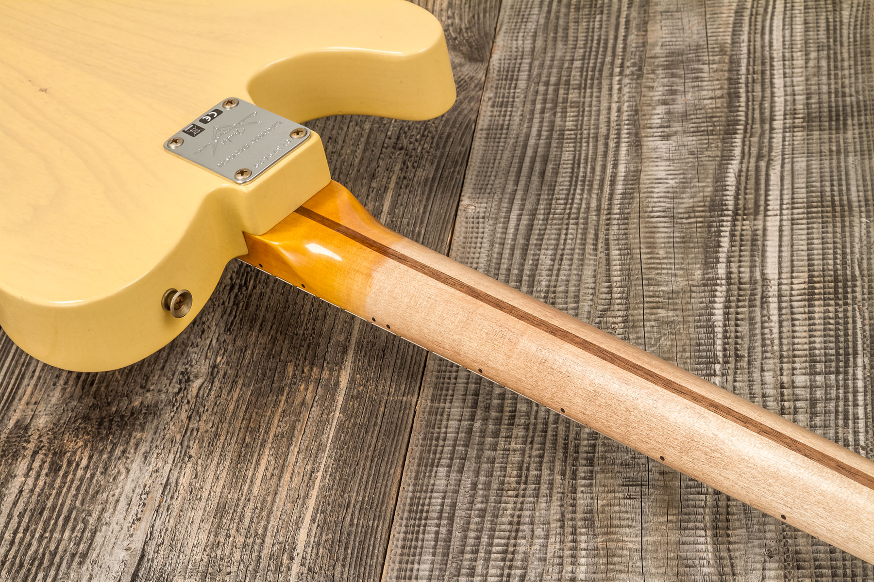 Fender Custom Shop Tele 1960 2s Ht Rw #r133843 - Relic Natural Blonde - Guitare Électrique Forme Tel - Variation 6