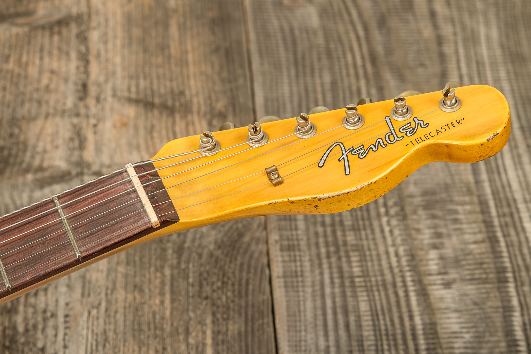 Fender Custom Shop Tele 1960 2s Ht Rw #r133843 - Relic Natural Blonde - Guitare Électrique Forme Tel - Variation 7