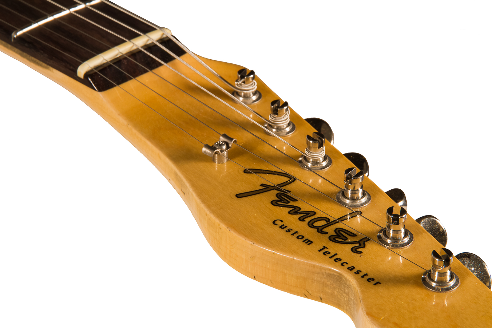 Fender Custom Shop Tele 1960 2s Ht Rw #r114759 - Journeyman Relic Black - Guitare Électrique Forme Tel - Variation 4