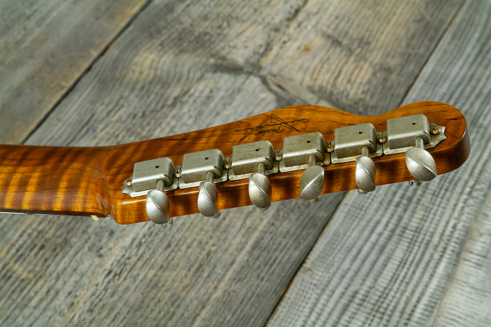 Fender Custom Shop Tele 1960 Vintage Custom 2s Ht Rw #r147862 - Journeyman Relic 3-color Sunburst - Guitare Électrique Forme Tel - Variation 12