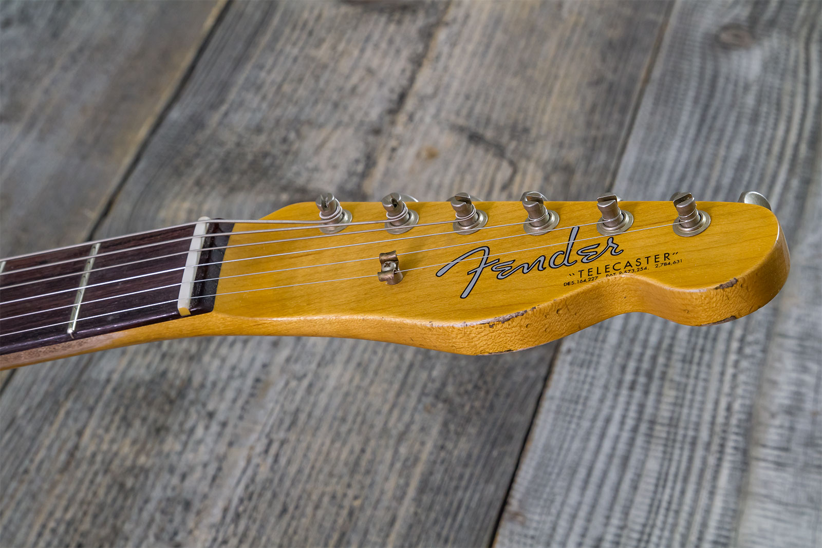 Fender Custom Shop Tele 1963 2s Ht Rw #r143447 - Black Over Hle Gold - Guitare Électrique Forme Tel - Variation 6