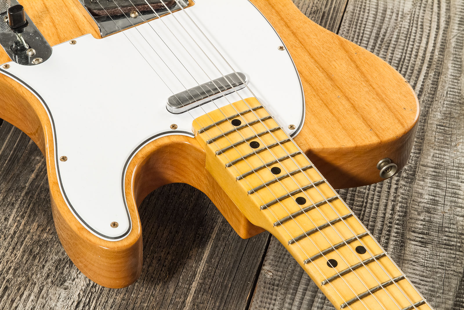 Fender Custom Shop Tele 1968 2s Ht Mn #r123298 - Relic Aged Natural - Guitare Électrique Forme Tel - Variation 4