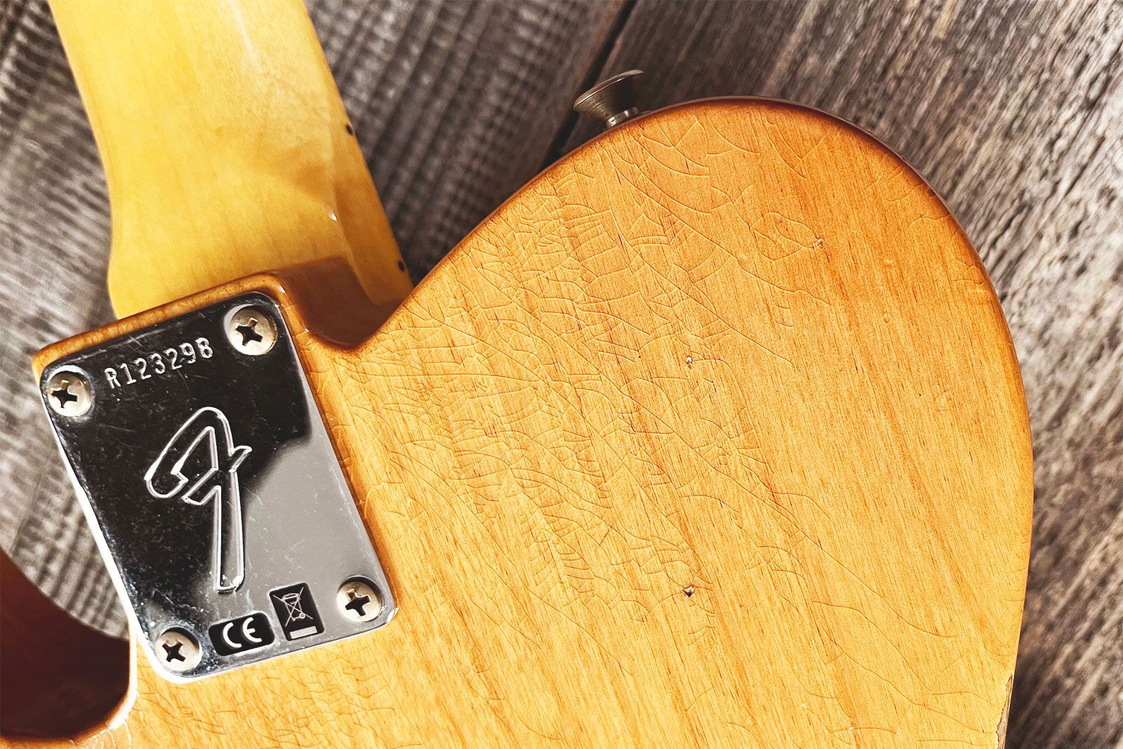 Fender Custom Shop Tele 1968 2s Ht Mn #r123298 - Relic Aged Natural - Guitare Électrique Forme Tel - Variation 8