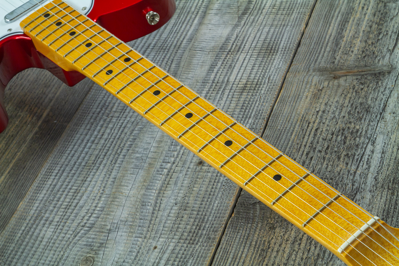 Fender Custom Shop Tele 1969 2s Ht Mn #cz589311 - Nos Candy Apple Red - Guitare Électrique Forme Tel - Variation 5