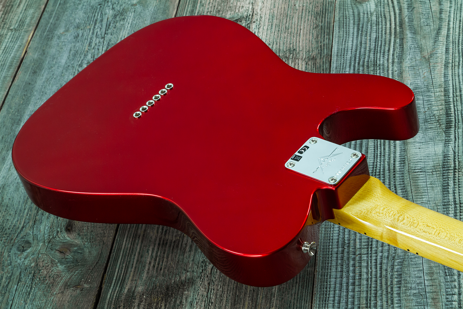 Fender Custom Shop Tele 1969 2s Ht Mn - Nos Candy Apple Red - Guitare Électrique Forme Tel - Variation 7