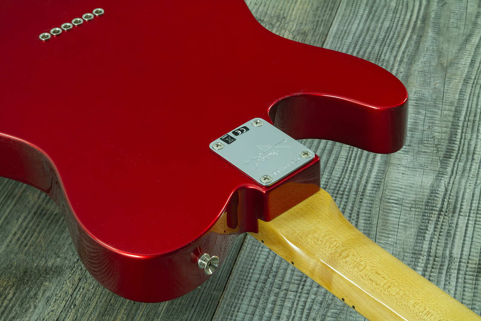 Fender Custom Shop Tele 1969 2s Ht Mn - Nos Candy Apple Red - Guitare Électrique Forme Tel - Variation 8