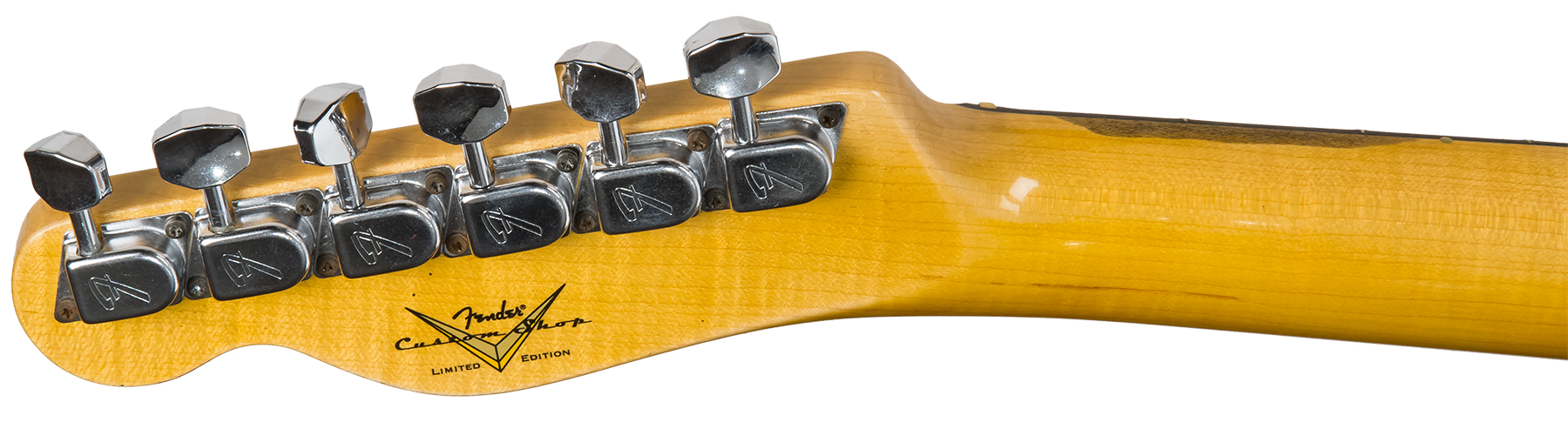 Fender Custom Shop Tele Custom '70s Sh Trem Bigsby Rw #cz548336 - Journeyman Relic Autumn Shimmer - Guitare Électrique Forme Tel - Variation 6