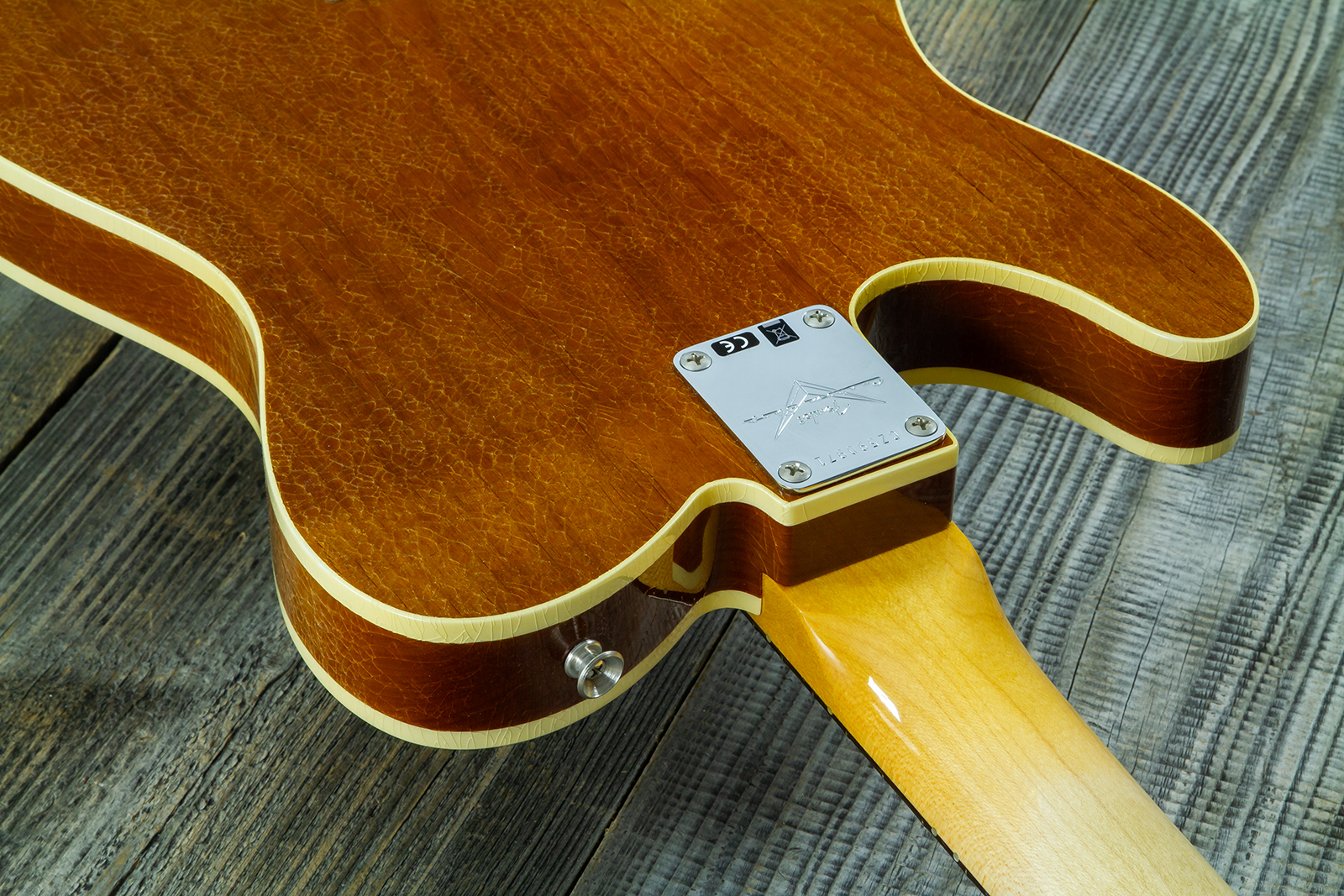 Fender Custom Shop Tele / Double Esquire Custom 2s Ht Rw #cz590971 - Closet Classic Aged Natural - Guitare Électrique Forme Tel - Variation 9