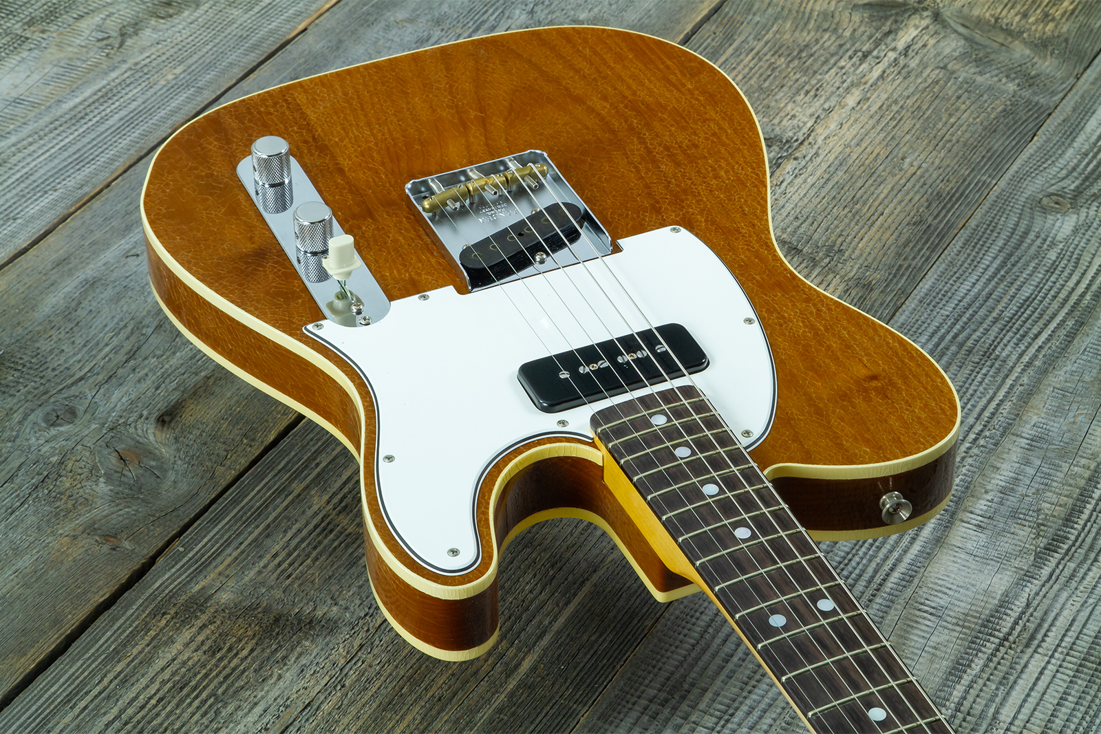 Fender Custom Shop Tele / Double Esquire Custom 2s Ht Rw #cz590971 - Closet Classic Aged Natural - Guitare Électrique Forme Tel - Variation 2