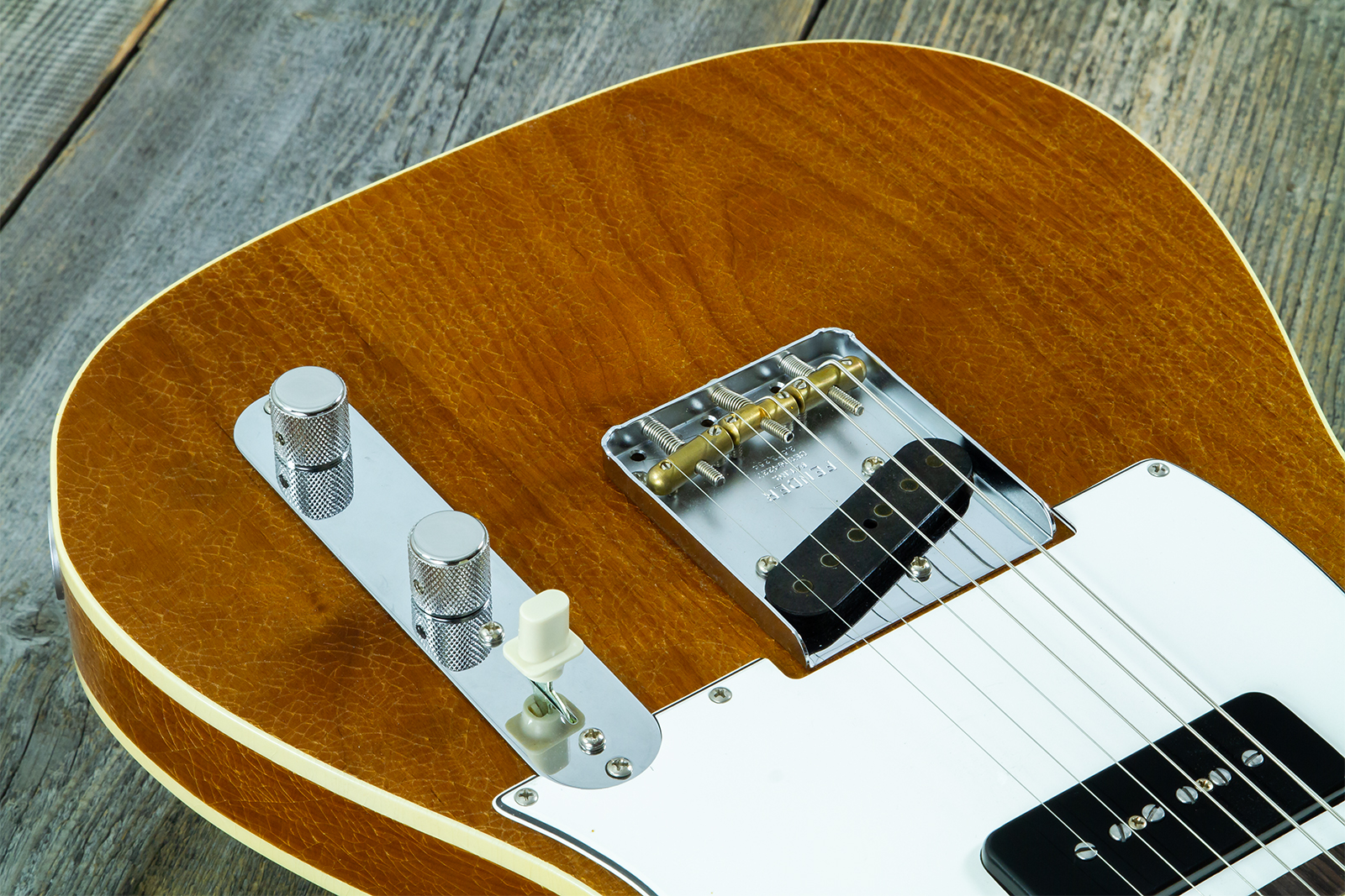 Fender Custom Shop Tele / Double Esquire Custom 2s Ht Rw #cz590971 - Closet Classic Aged Natural - Guitare Électrique Forme Tel - Variation 3