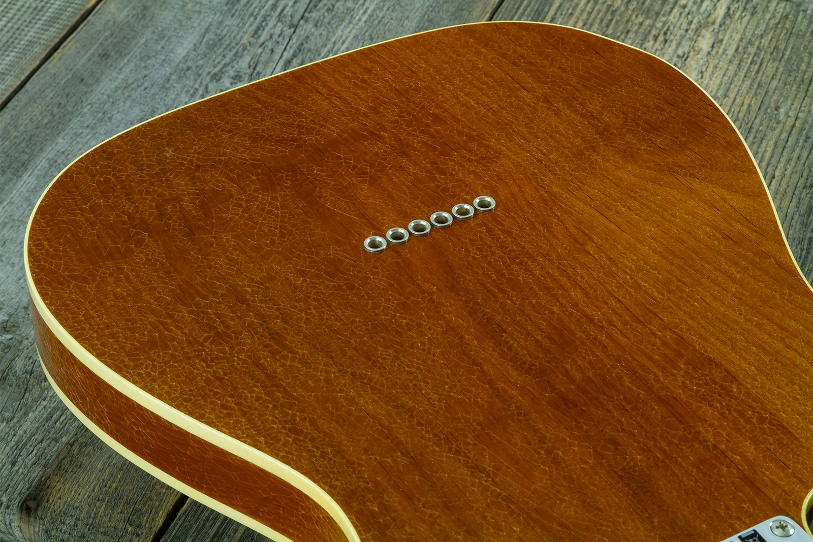 Fender Custom Shop Tele / Double Esquire Custom 2s Ht Rw #cz590971 - Closet Classic Aged Natural - Guitare Électrique Forme Tel - Variation 8