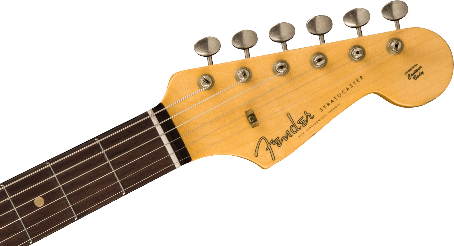 Fender Custom Shop Tyler Bryant Strat Pinky Ltd Hss Trem Rw - Relic Aged Shell Pink - Guitare Électrique Forme Str - Variation 3
