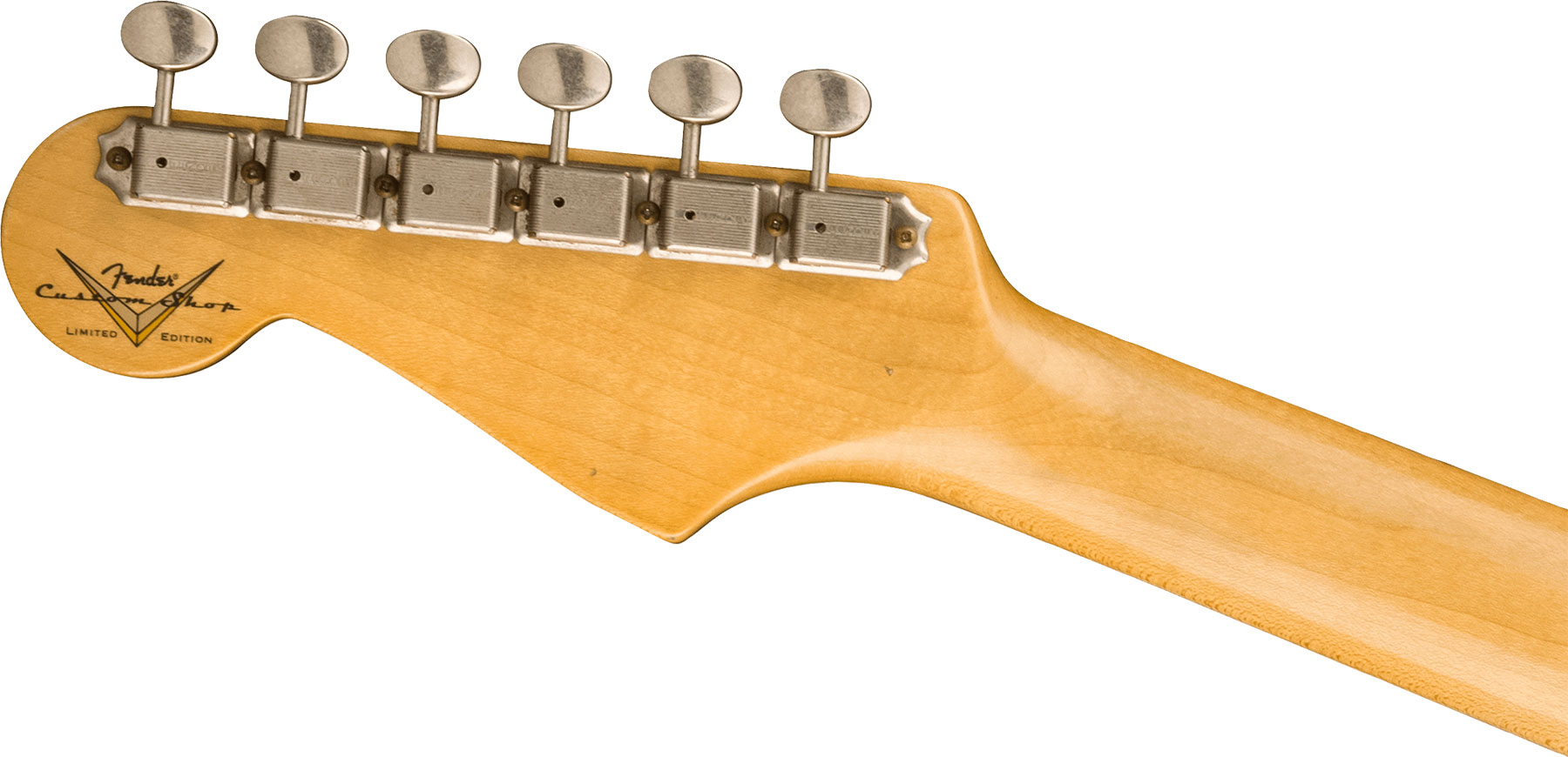 Fender Custom Shop Tyler Bryant Strat Pinky Ltd Hss Trem Rw - Relic Aged Shell Pink - Guitare Électrique Forme Str - Variation 4