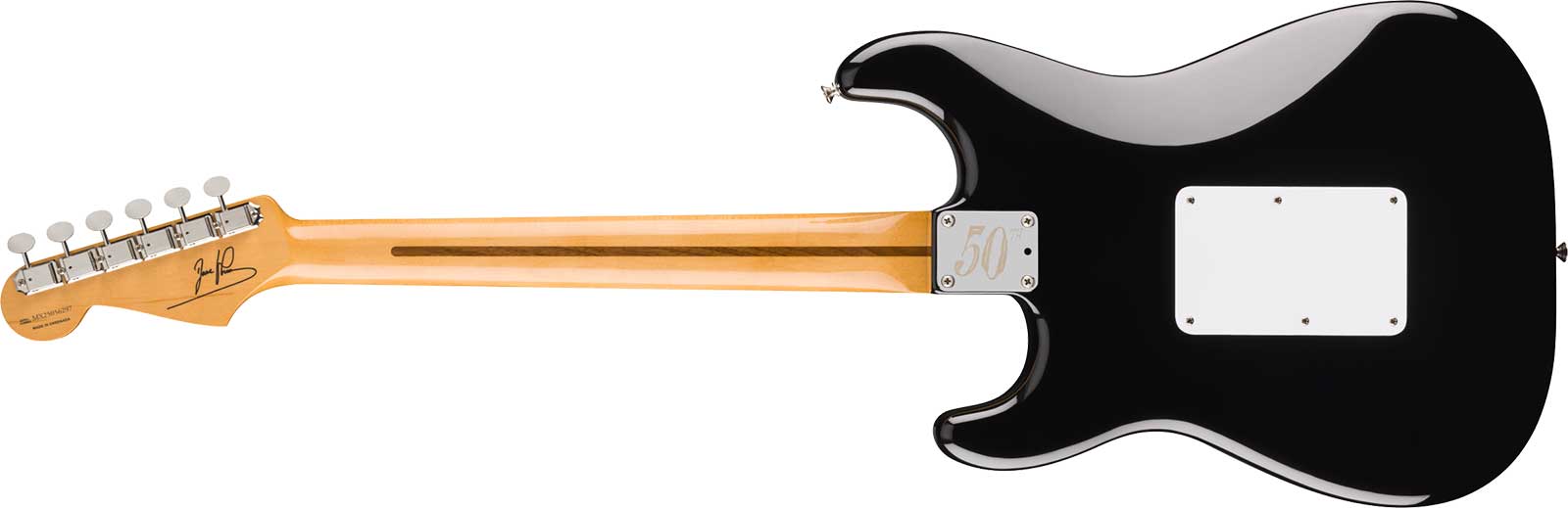 Fender Dave Murray Strat 50th Ann. Mex Ltd Signature Hsh Seymour Duncan Fr Rw - Black - Guitare Électrique Signature - Variation 1