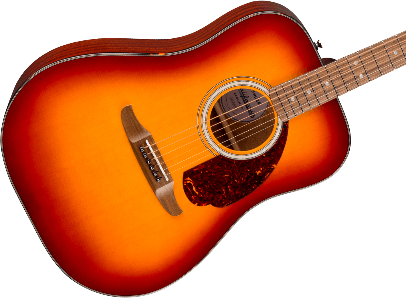 Fender Deluxe Redondo California Dreadnought Epicea Acajou Noy - Sienna Sunburst - Guitare Folk - Variation 2