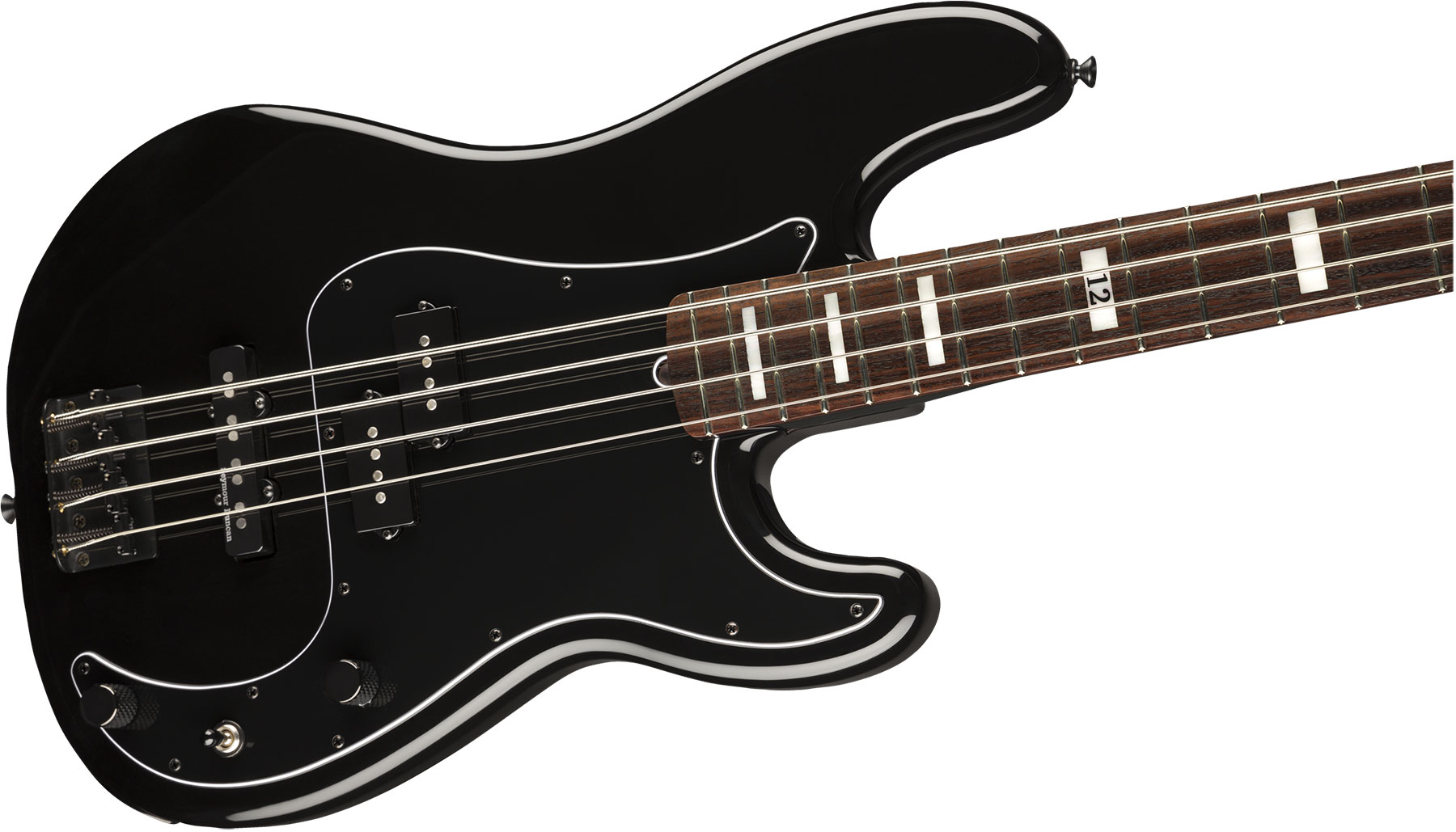 Fender Duff Mckagan Precision Bass Deluxe Signature Rw - Black - Basse Électrique Solid Body - Variation 2