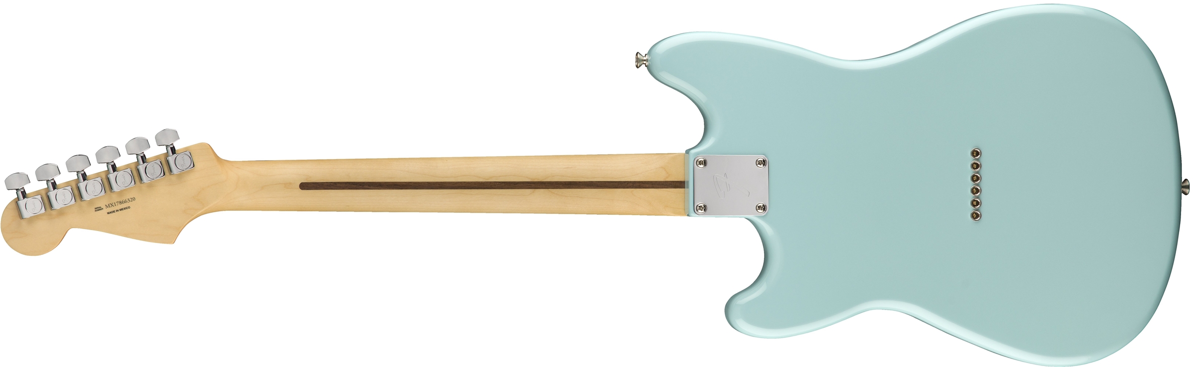 Fender Duo-sonic Hs Offset Mex Pf Diapason Court - Daphne Blue - Guitare Électrique RÉtro Rock - Variation 1