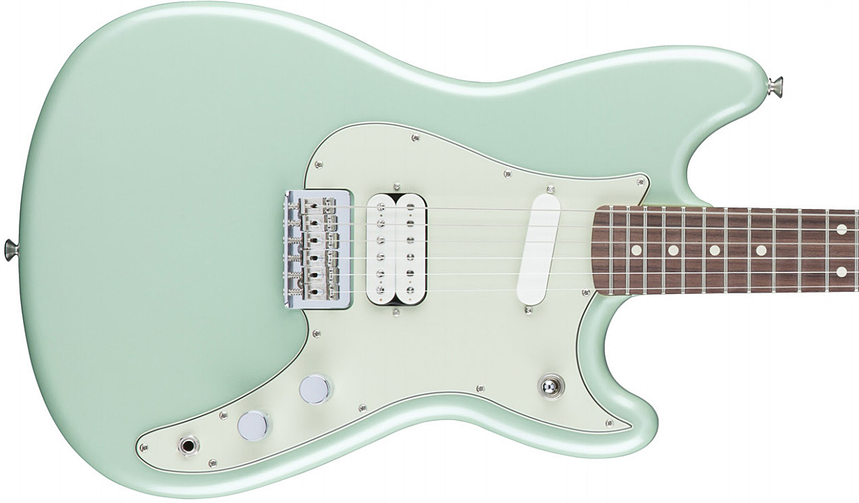 Fender Duo-sonic Hs Offset Mex Rw Diapason Court 2016 - Surf Green - Guitare Électrique RÉtro Rock - Variation 1