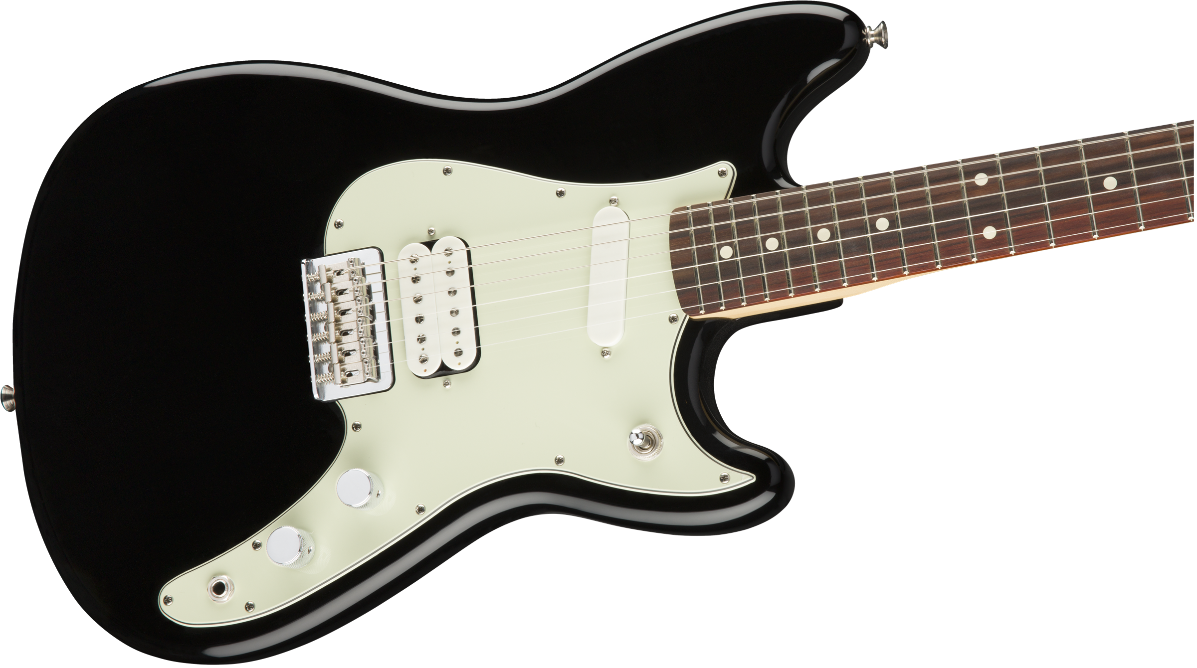 Fender Duo-sonic Hs Offset Mex Rw Diapason Court 2016 - Black - Guitare Électrique RÉtro Rock - Variation 2