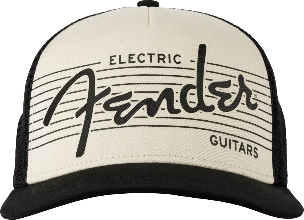 Fender Electric Guitar Hat Black / Cream - Casquette - Taille Unique - Casquette - Variation 1