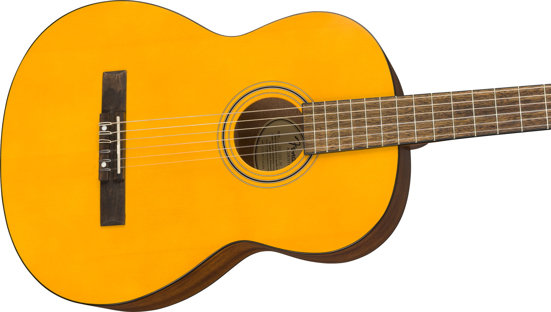 Fender Esc-105 Classical Educational Tout Okoume Noy - Vintage Natural Satin - Guitare Classique Format 4/4 - Variation 2