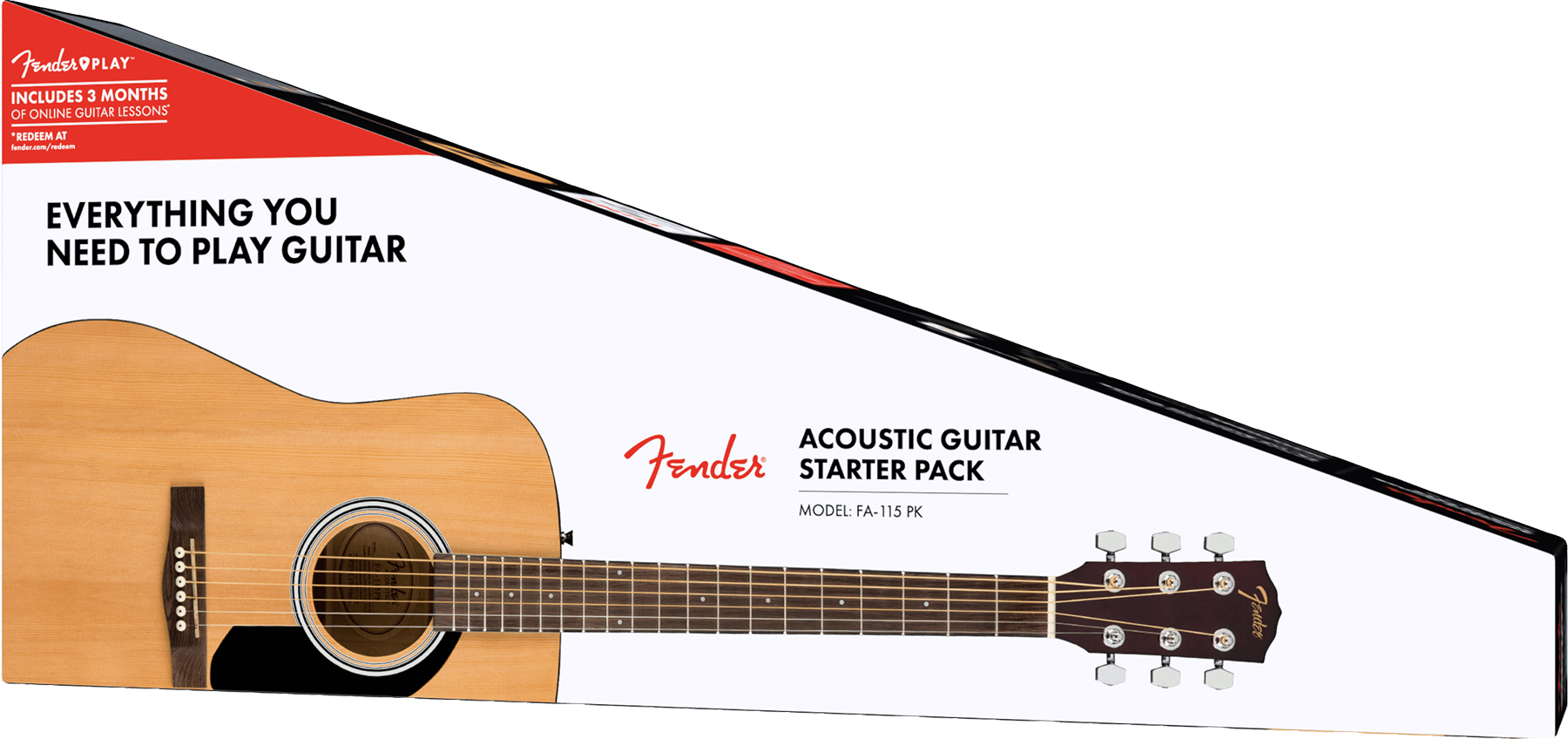 Fender Fa-115 Pack Dreadnought Epicea Acajou Wal - Natural - Pack Guitare Acoustique - Variation 1