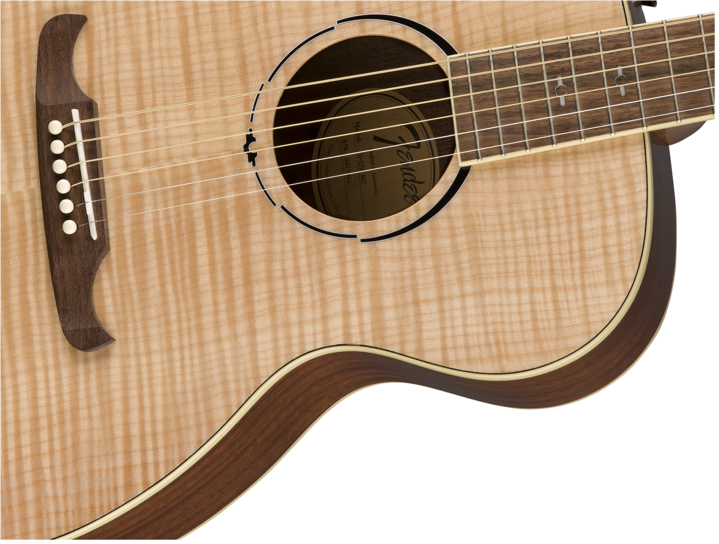 Fender Fa-235e Alternative Concert Erable Acajou Lau - Natural - Guitare Electro Acoustique - Variation 4