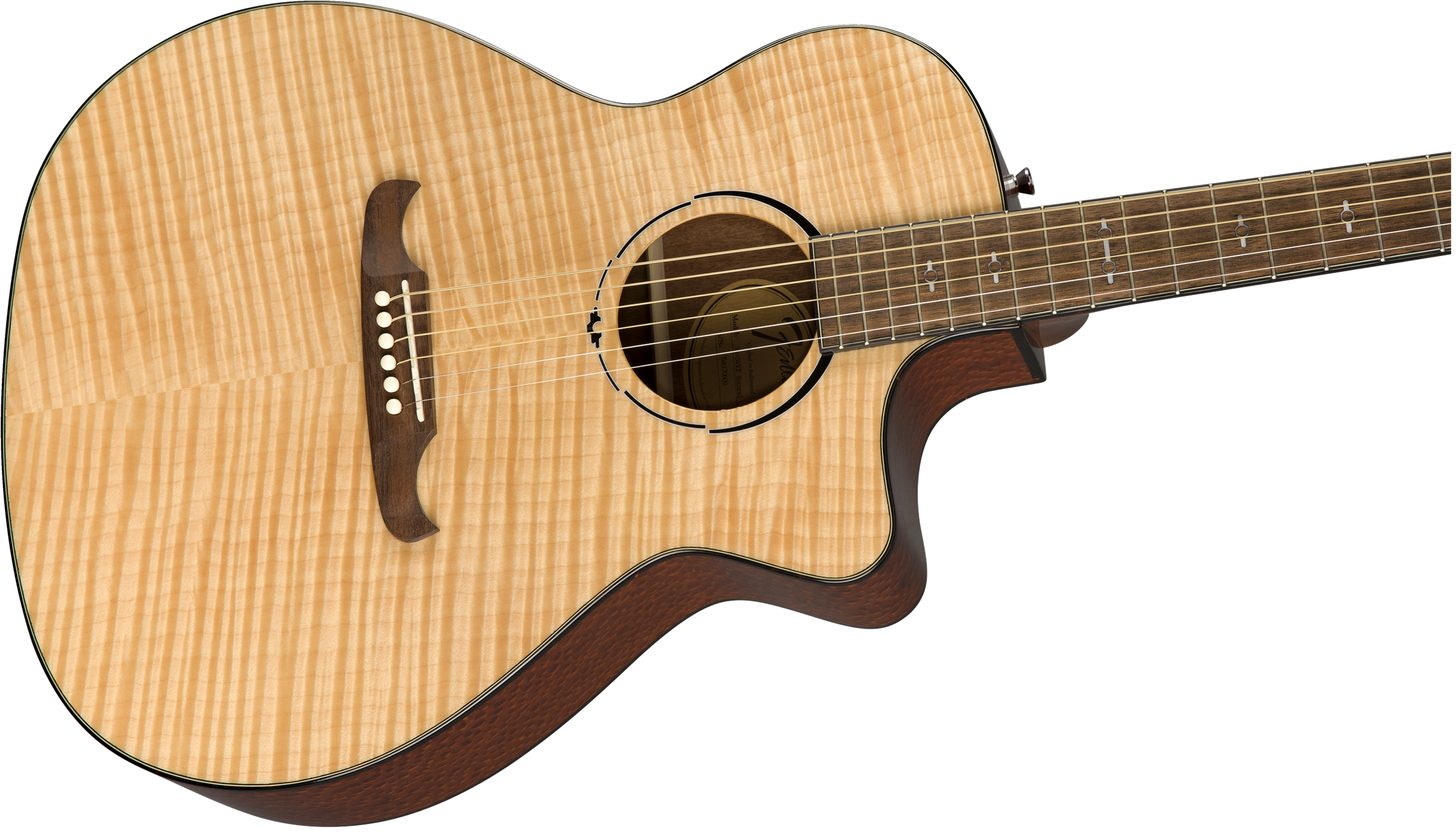 Fender Fa-345ce Alternative Auditorium Cw Erable Lacewood Lau - Natural - Guitare Electro Acoustique - Variation 3