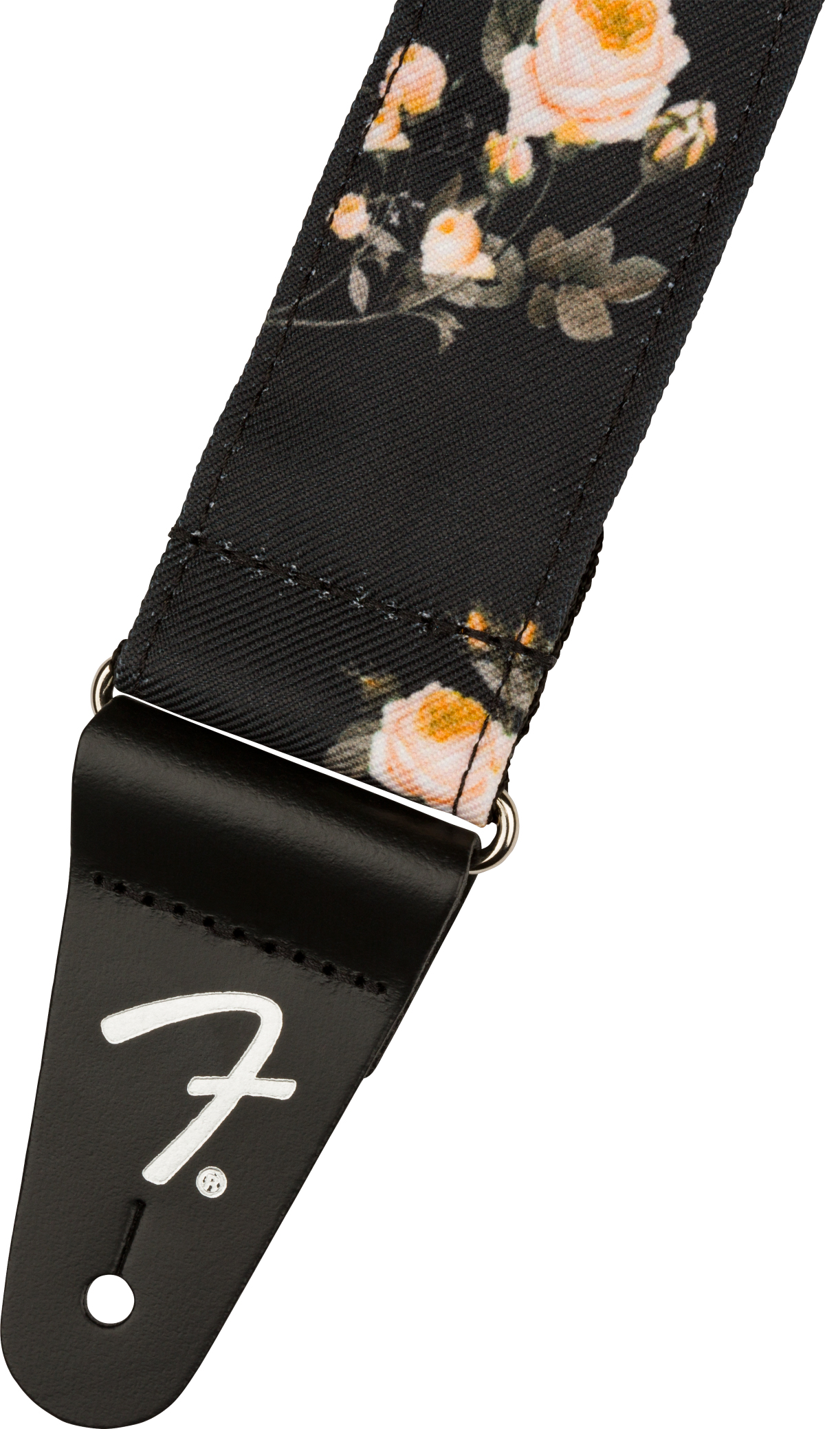 Fender Floral 2.inc Guitar Strap Black - Sangle Courroie - Variation 1