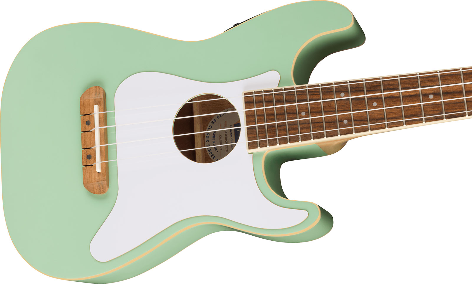 Fender Fullerton Strat Uke Concert Cw Epicea Okoume Noy - Surf Green - UkulÉlÉ - Variation 2