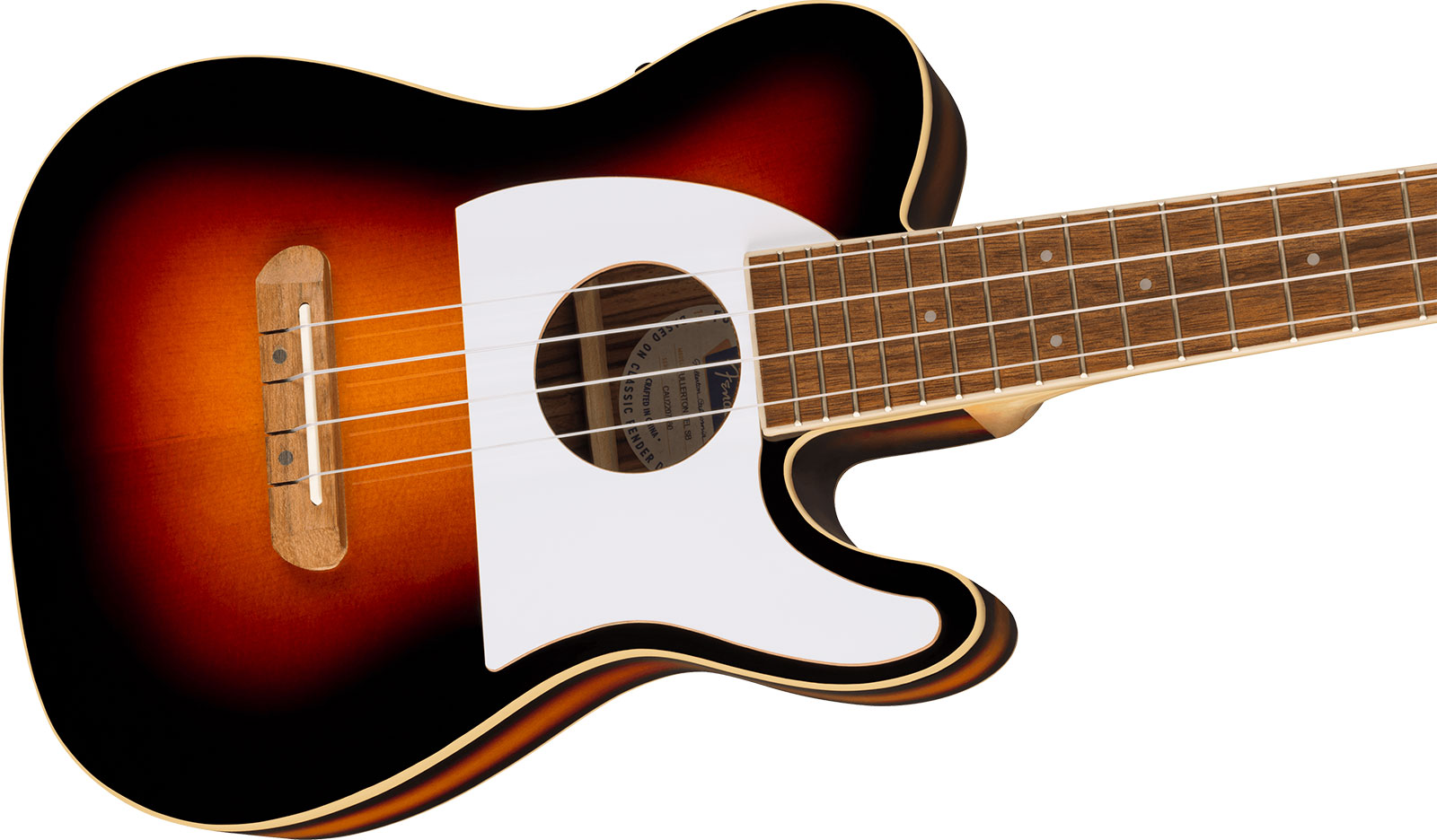 Fender Fullerton Tele Uke Concert Cw Epicea Okoume Noy - 2-color Sunburst - UkulÉlÉ - Variation 2