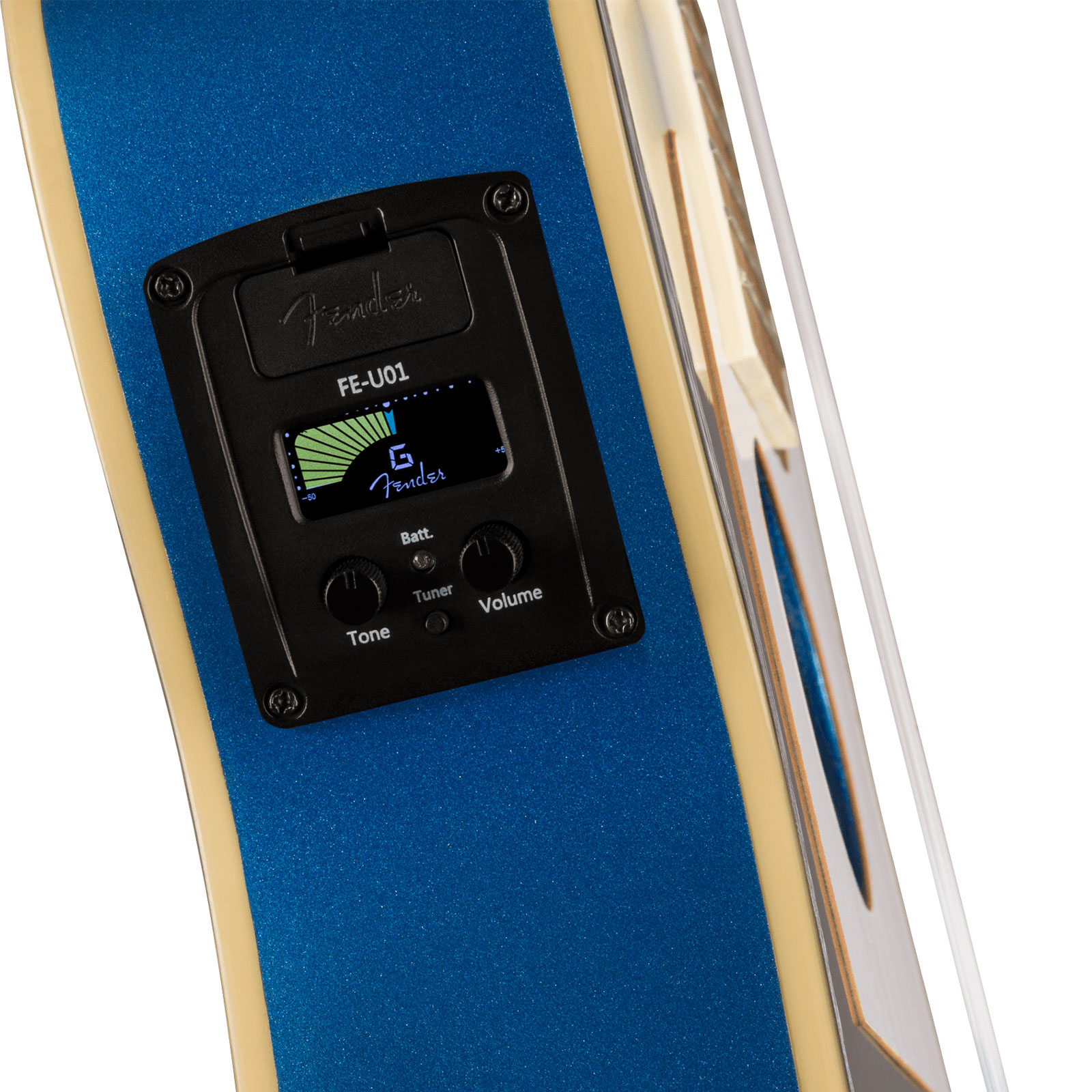 Fender Fullerton Tele Uke Concert Cw Epicea Okoume Noy - Lake Placid Blue - UkulÉlÉ - Variation 3