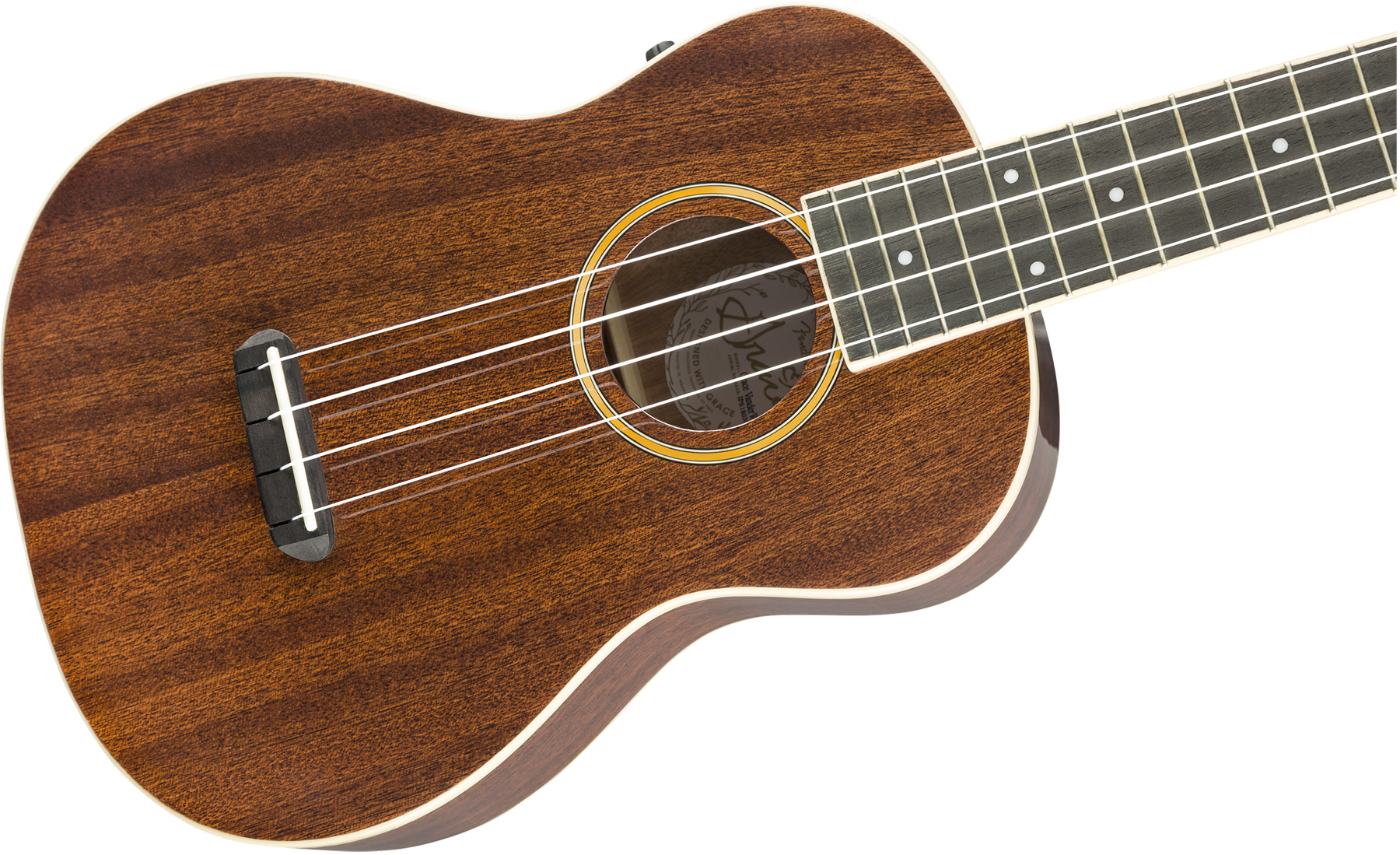 Fender Grace Vanderwaal Concert Uke Signature Tout Sapele Wal - Natural - UkulÉlÉ - Variation 2