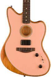 Guitare folk Fender Acoustasonic Player Jazzmaster (MEX, RW) - Shell pink
