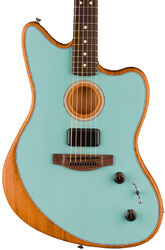 Guitare folk Fender Acoustasonic Player Jazzmaster (MEX, RW) - Ice blue