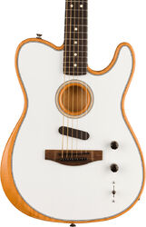 Guitare folk Fender Acoustasonic Player Telecaster (MEX, RW) - Arctic white
